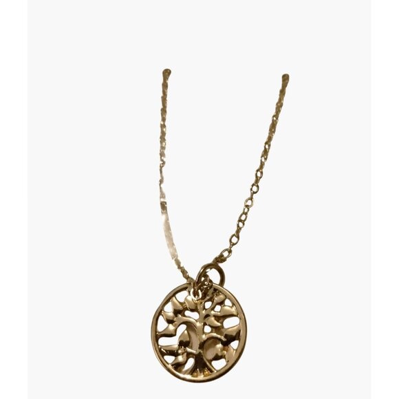 Tree of Life Pendant Necklace 18 Inch Chain Jewelry Gold Tone  New in Package - Picture 2 of 4